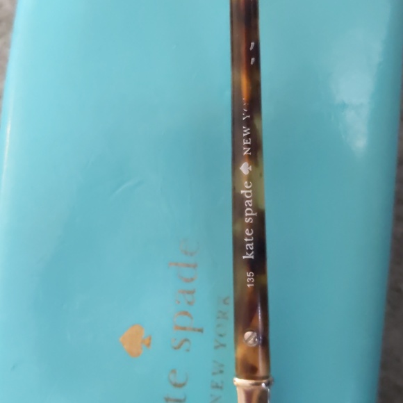 Kate Spade Tortoise Shell Glasses Catrina 135 Orange Pink Case & blue green - Picture 4 of 9